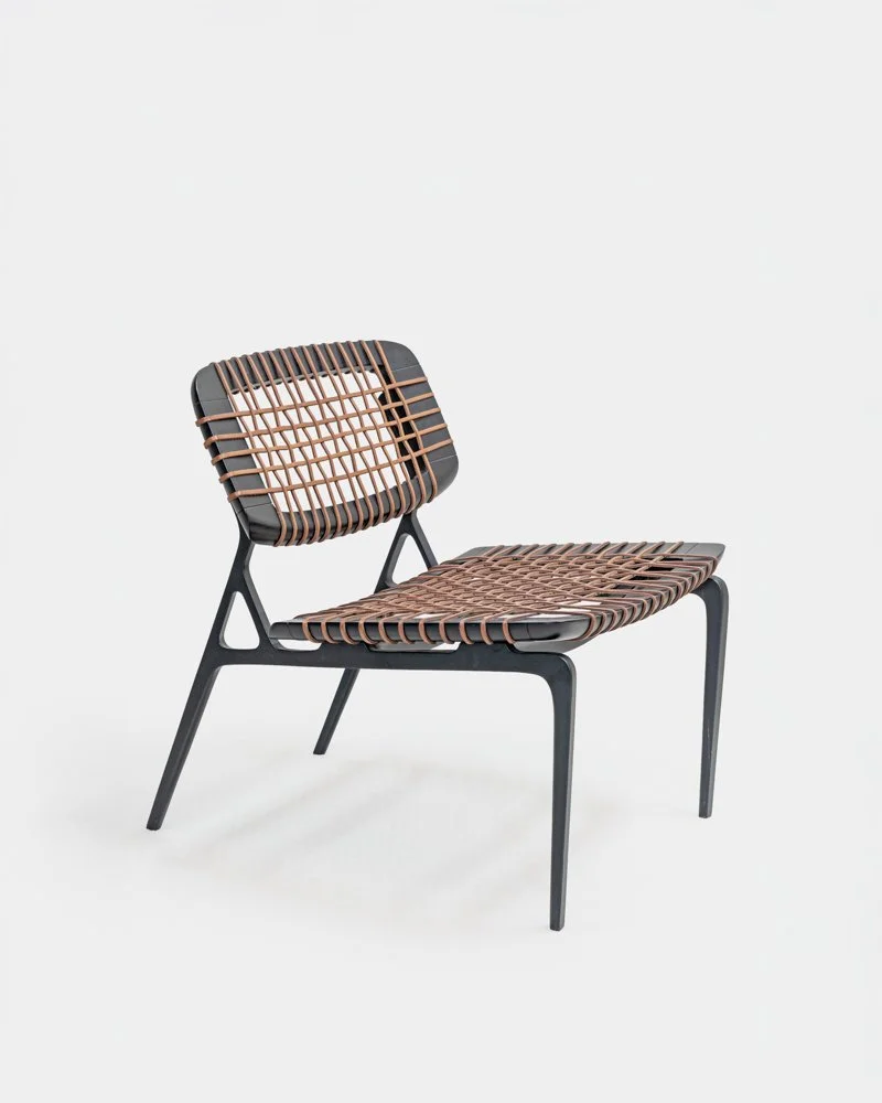 Asan Chair Leather Weave