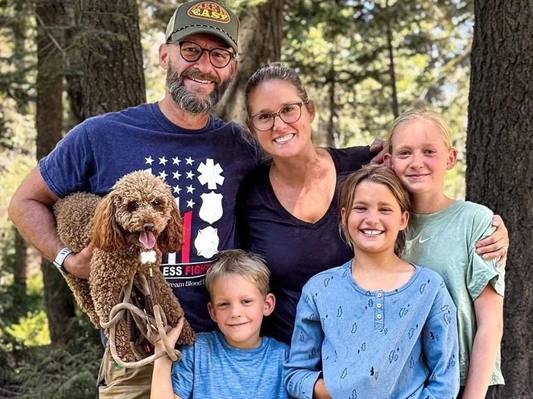 Christoph Herrmann with family