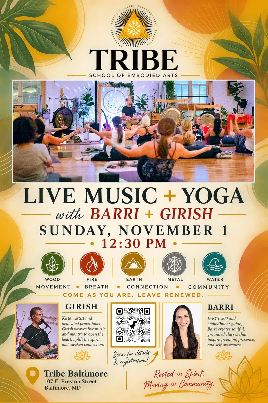 Live Music and Yoga with Girish