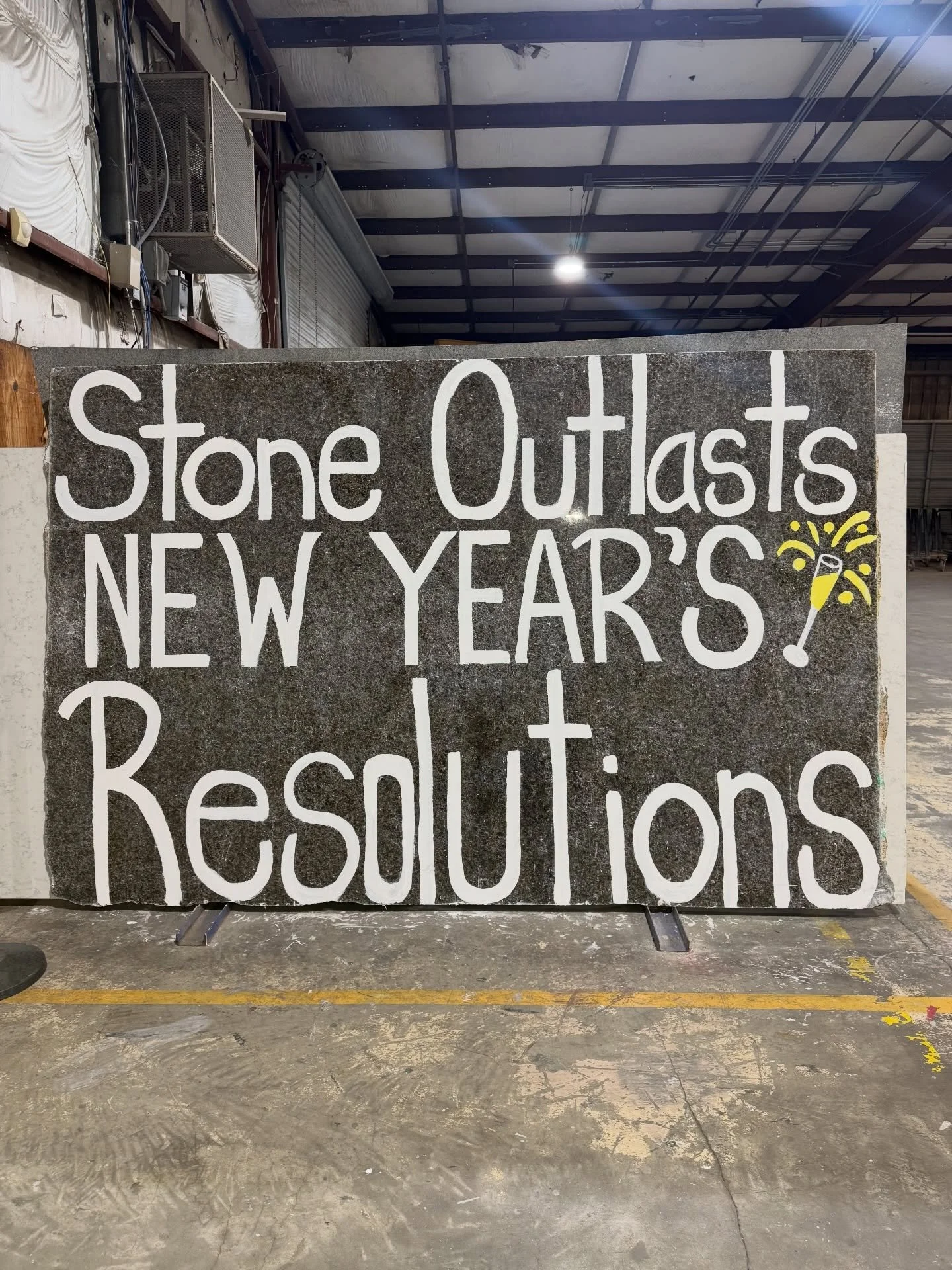 We forgot to post our January sign, but just like a New Year&rsquo;s resolution &amp; new countertops&hellip; better late than never! 😀🪩✨

_____

📍SHOWROOM &amp; SLAB GALLERY:
845 McFarland Pkwy, Alpharetta, GA

FOR APPOINTMENTS:
&bull; Call: 470-