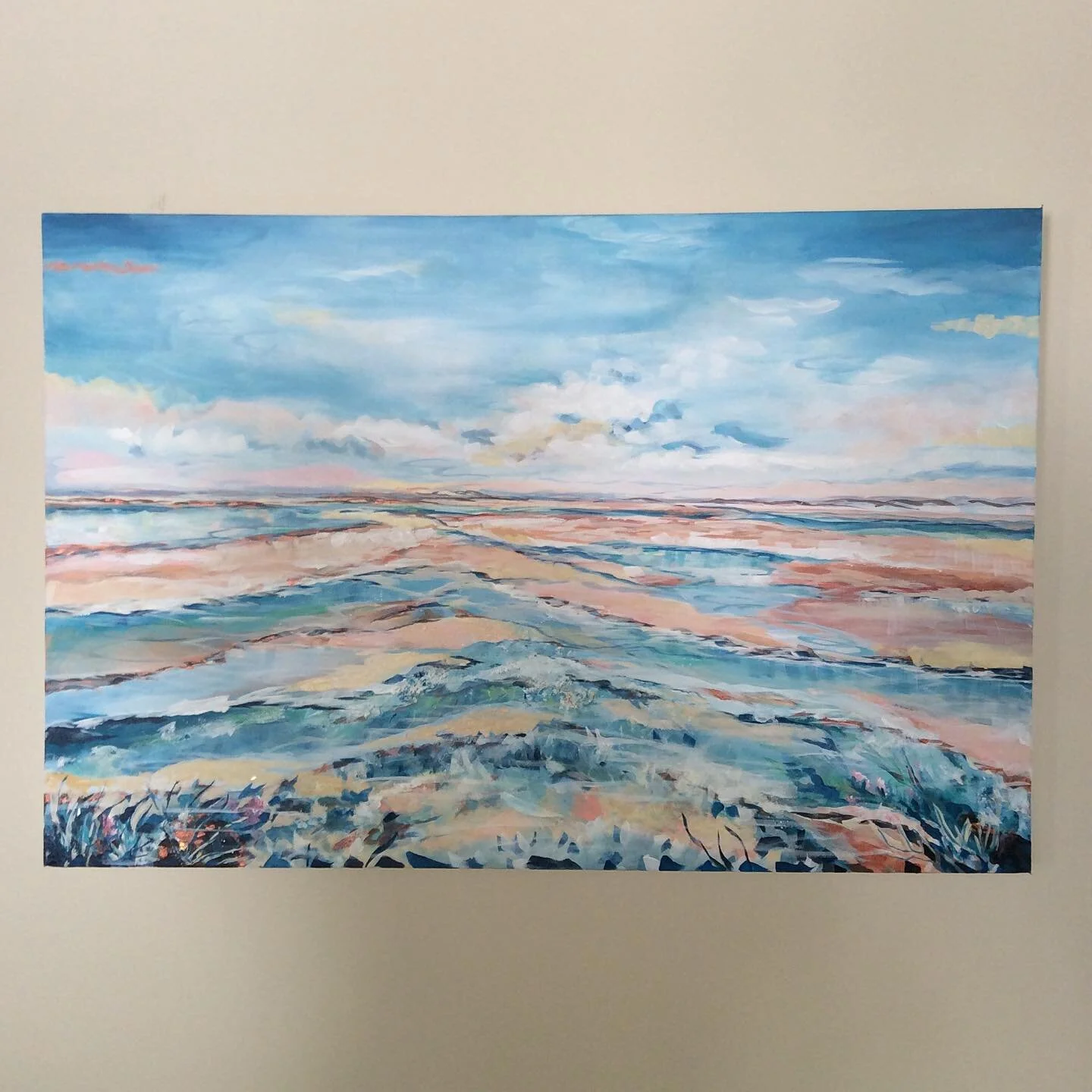 &ldquo;Sands of Time&rdquo;

The true sign of intelligence is not knowledge but imagination-Albert Einstein. 

Earth,Sun and Sea Series 

24&rdquo; by 36&rdquo; mixed media on gallery wrapped canvas. 

#imagine 
#seascapeartwork 
#semiabstractseascap