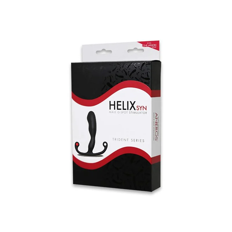 Black and white box packaging with red accents and image of item on front.