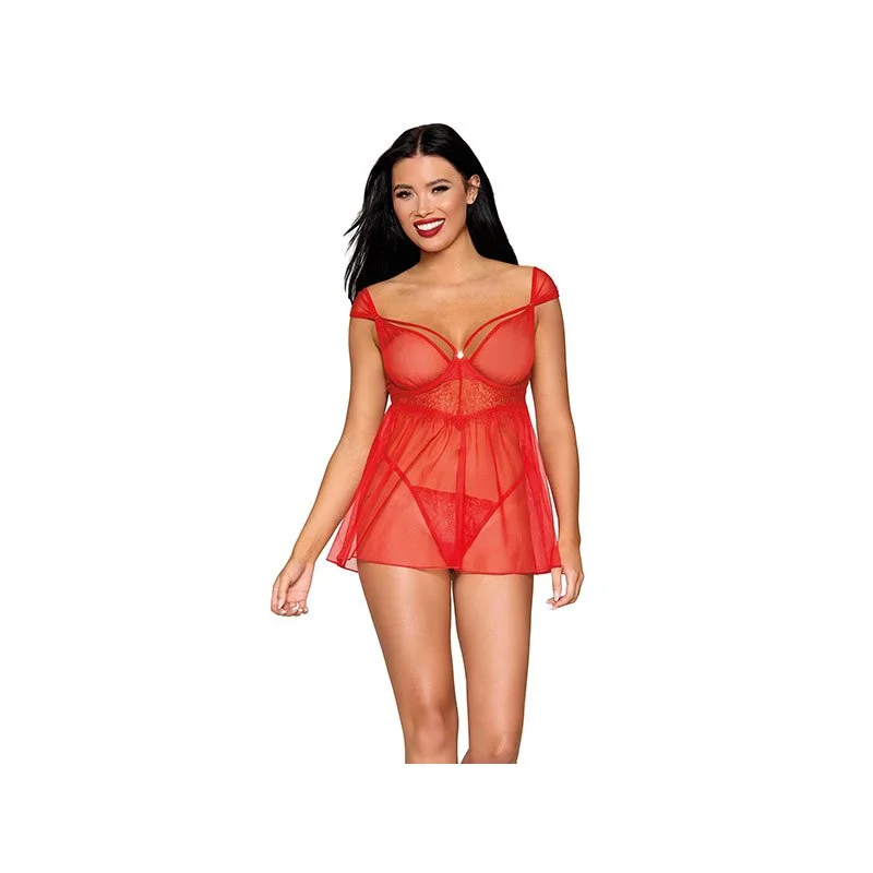 Dreamgirl Cap Sleeve Babydoll