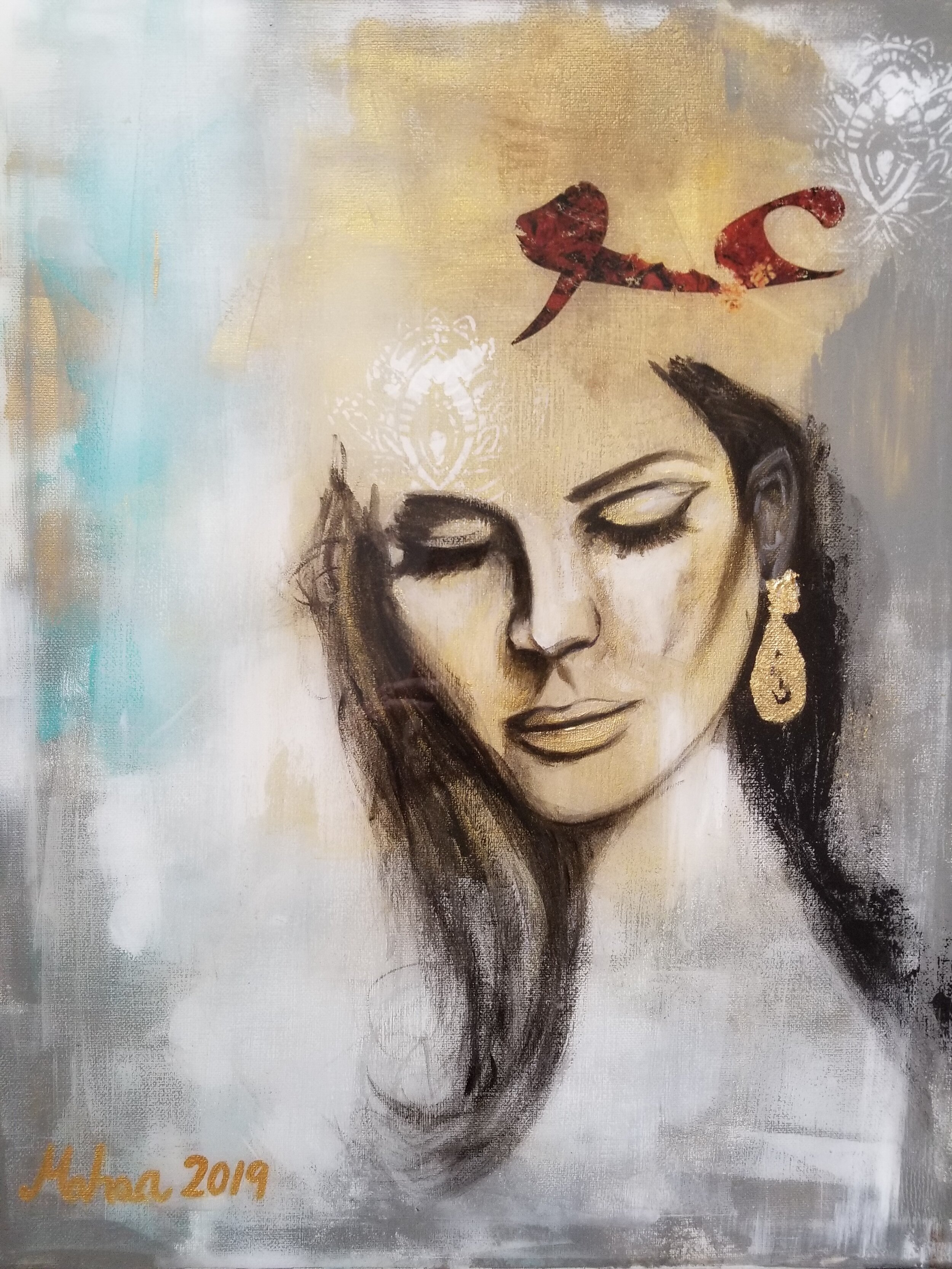 Eshgh (Love), Original Acrylic Painting