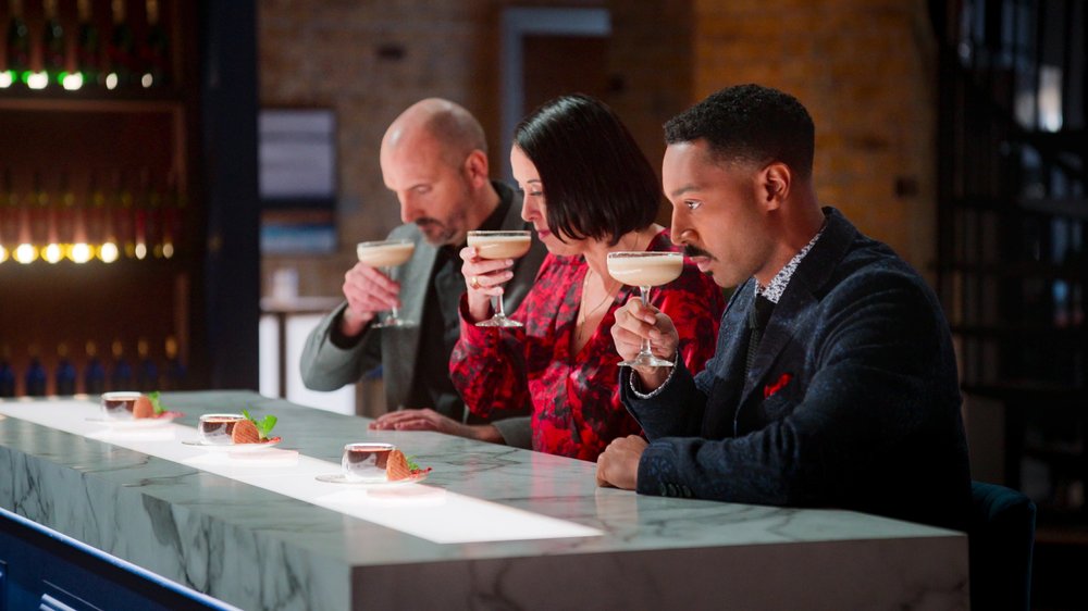  Frankie Solarik, Julie Reiner and Tone Bell in “Drink Masters”. — Photo: Courtesy of Netflix © 2022 