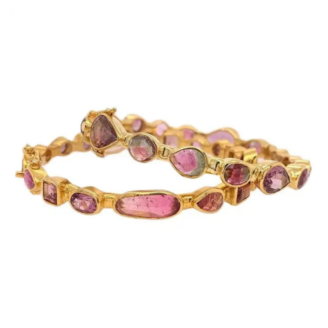 Lucea New York Multi Shape Tourmaline Bangle Set, $1,500