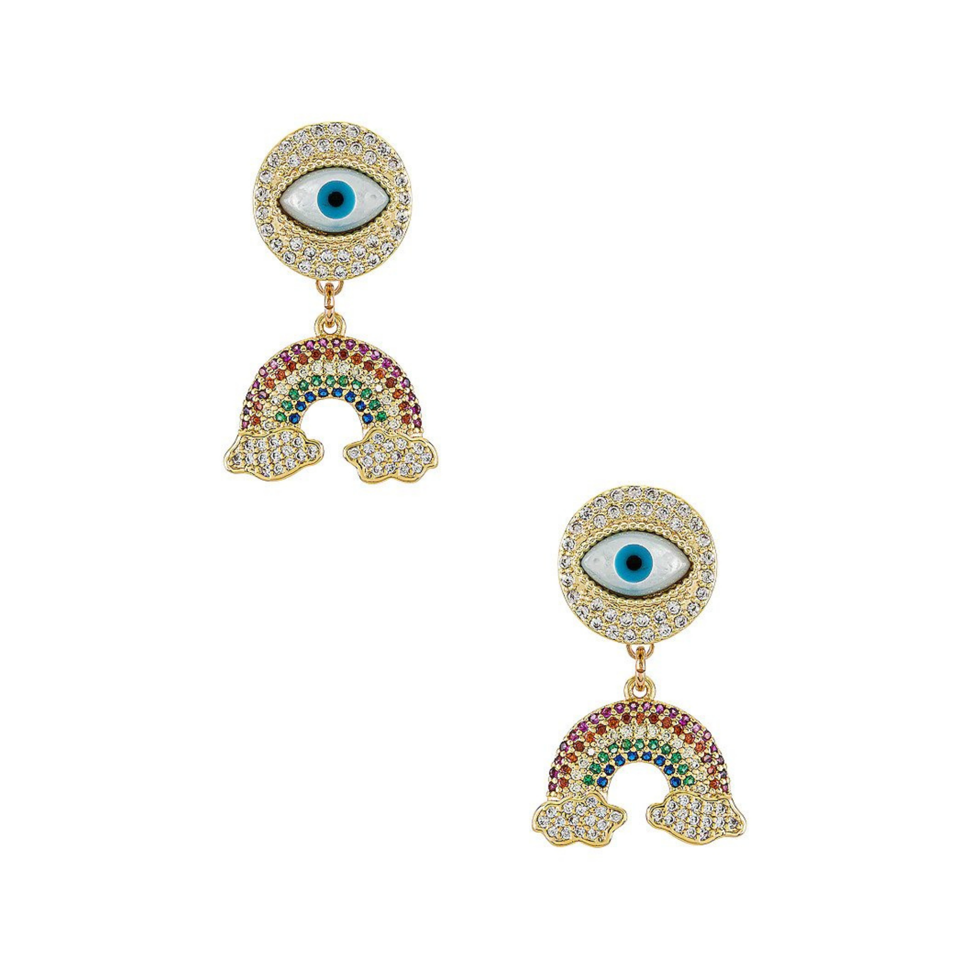 Anton Heunis Post Eye &amp; Charms Earrings, $154