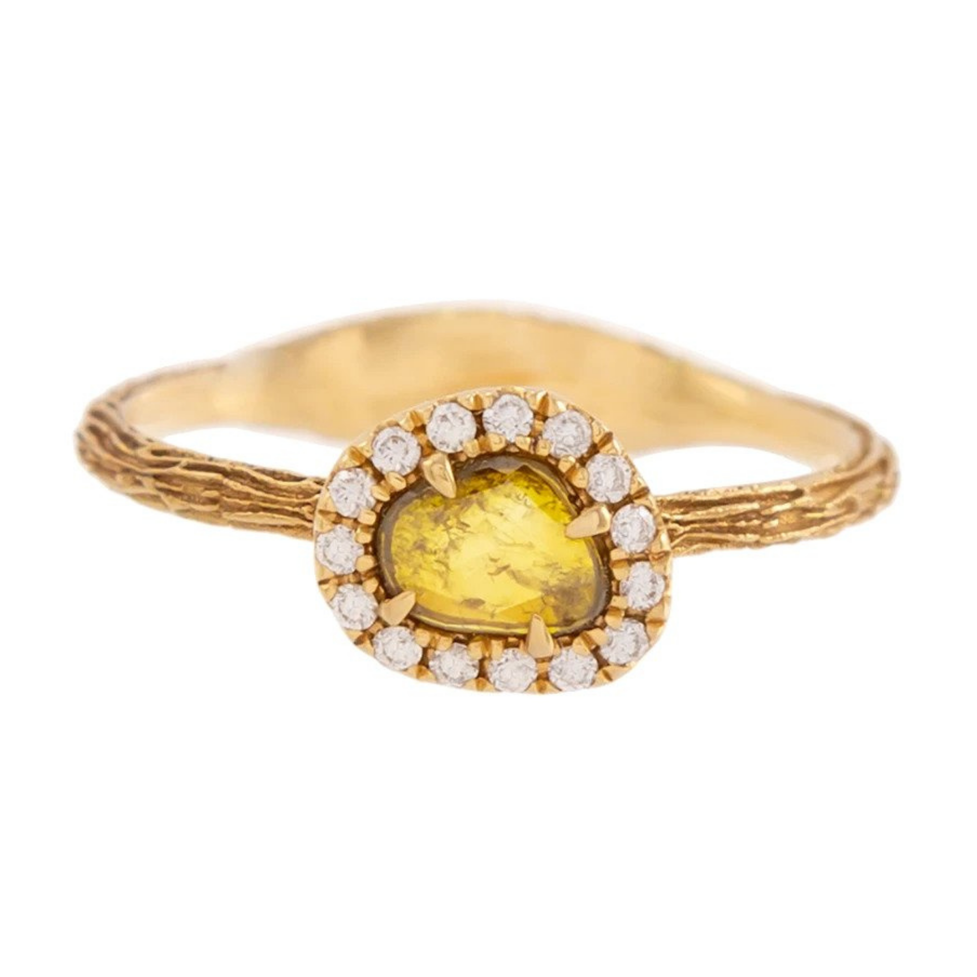 RockShop yellow diamond slice twig ring, $1,026 at RockShop Jewelry (sold out)