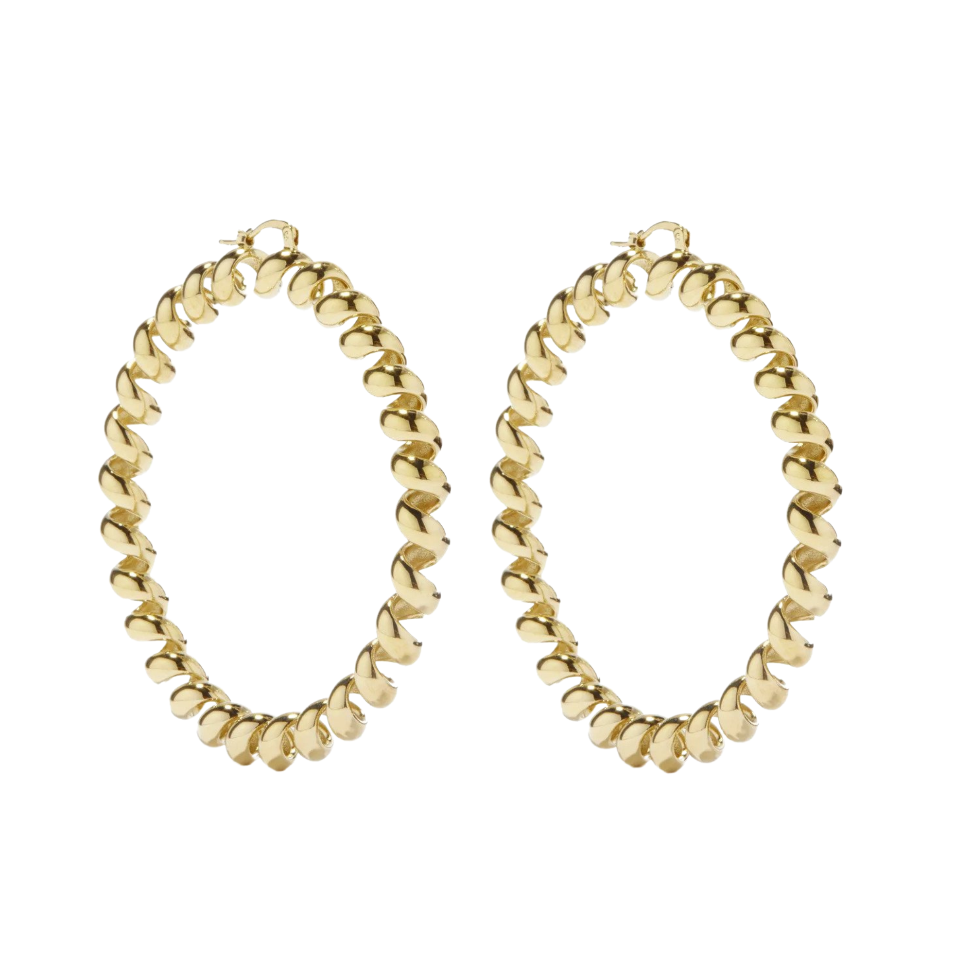 Etro Spiral Large Hoop Earrings, $346