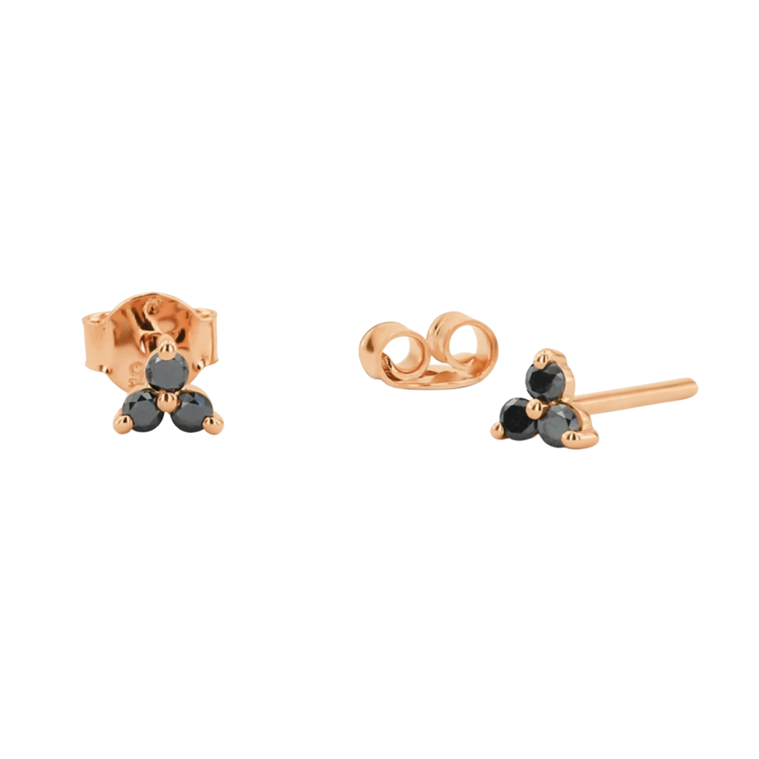 Tiny black diamond trio stud earrings, $195 at Ferko's Fine Jewelry