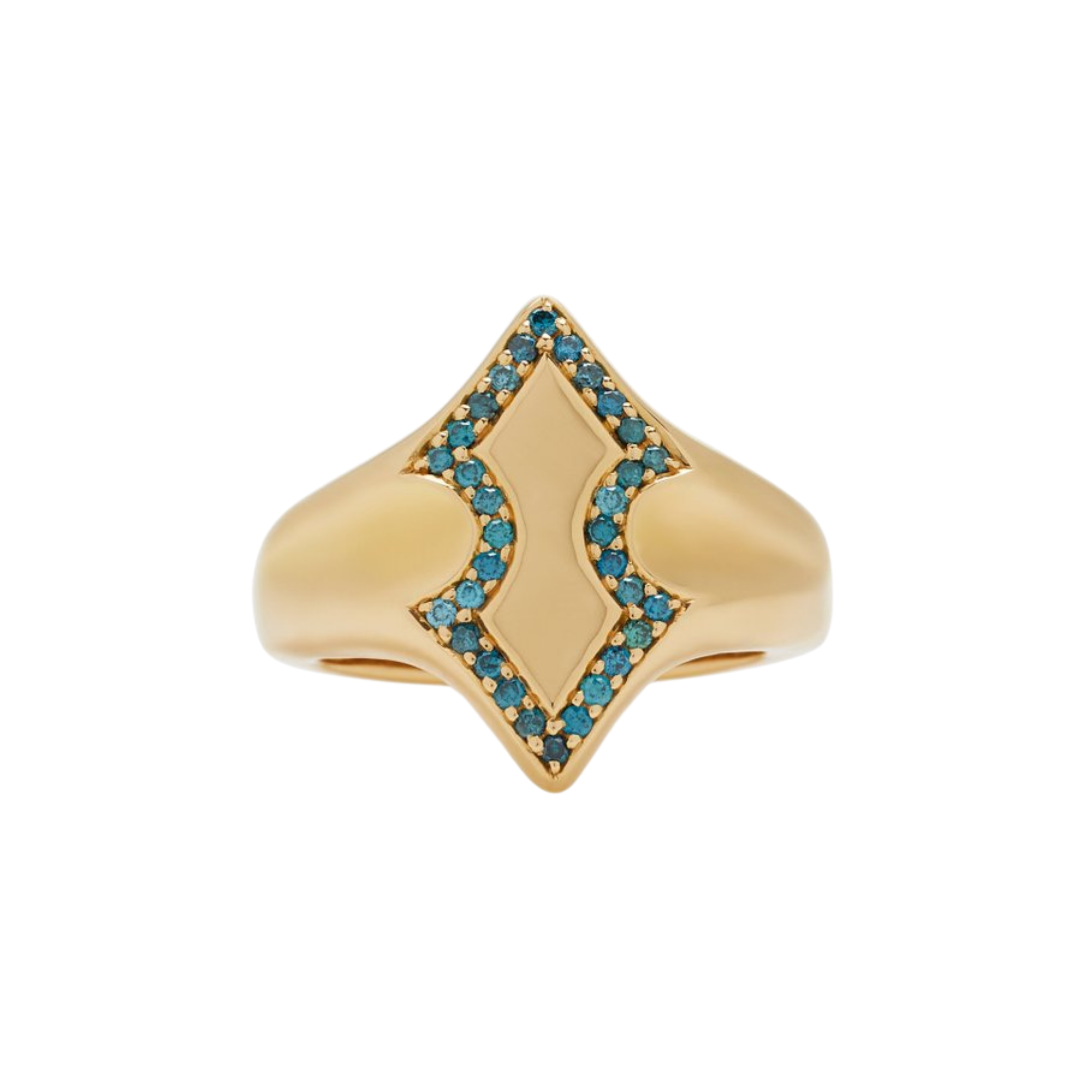 Ilana Ariel Adina 18K Gold Diamond Signet Ring, $4,600