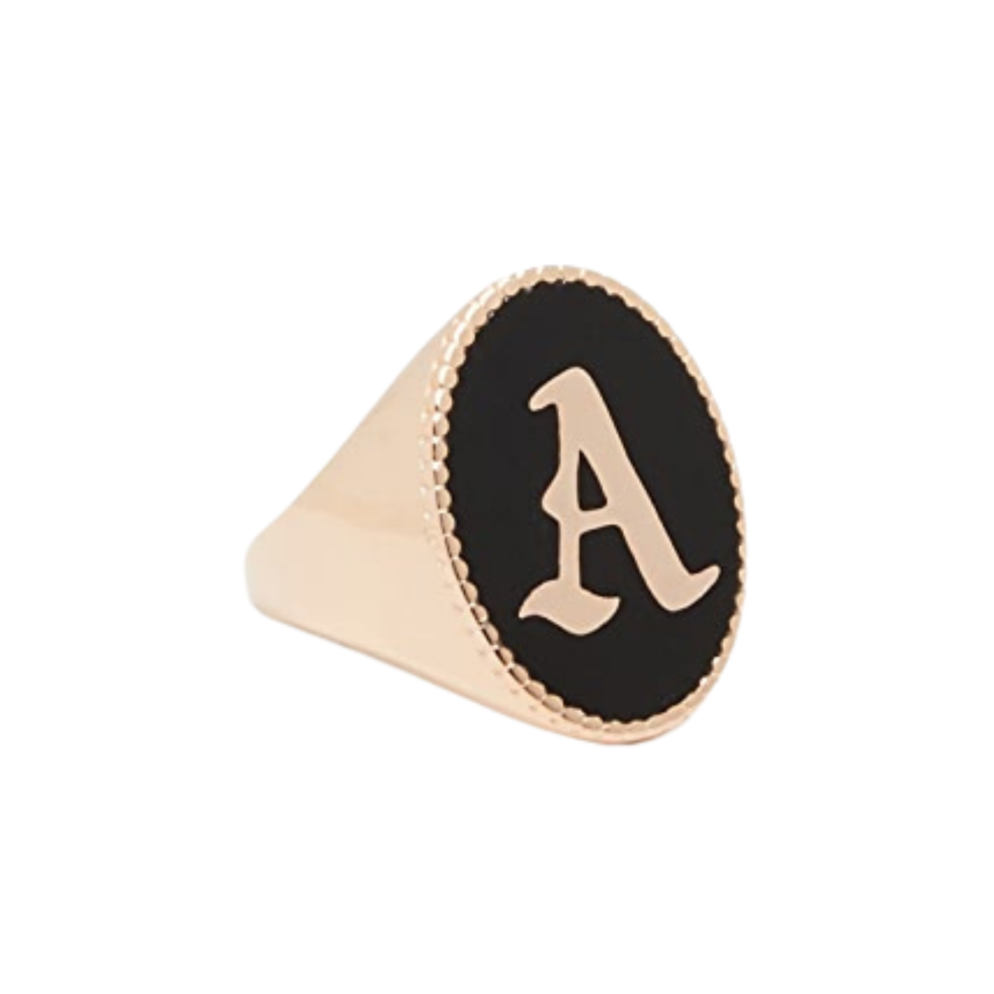 Maison Irem Gothic Initial Signet Ring, $87.50