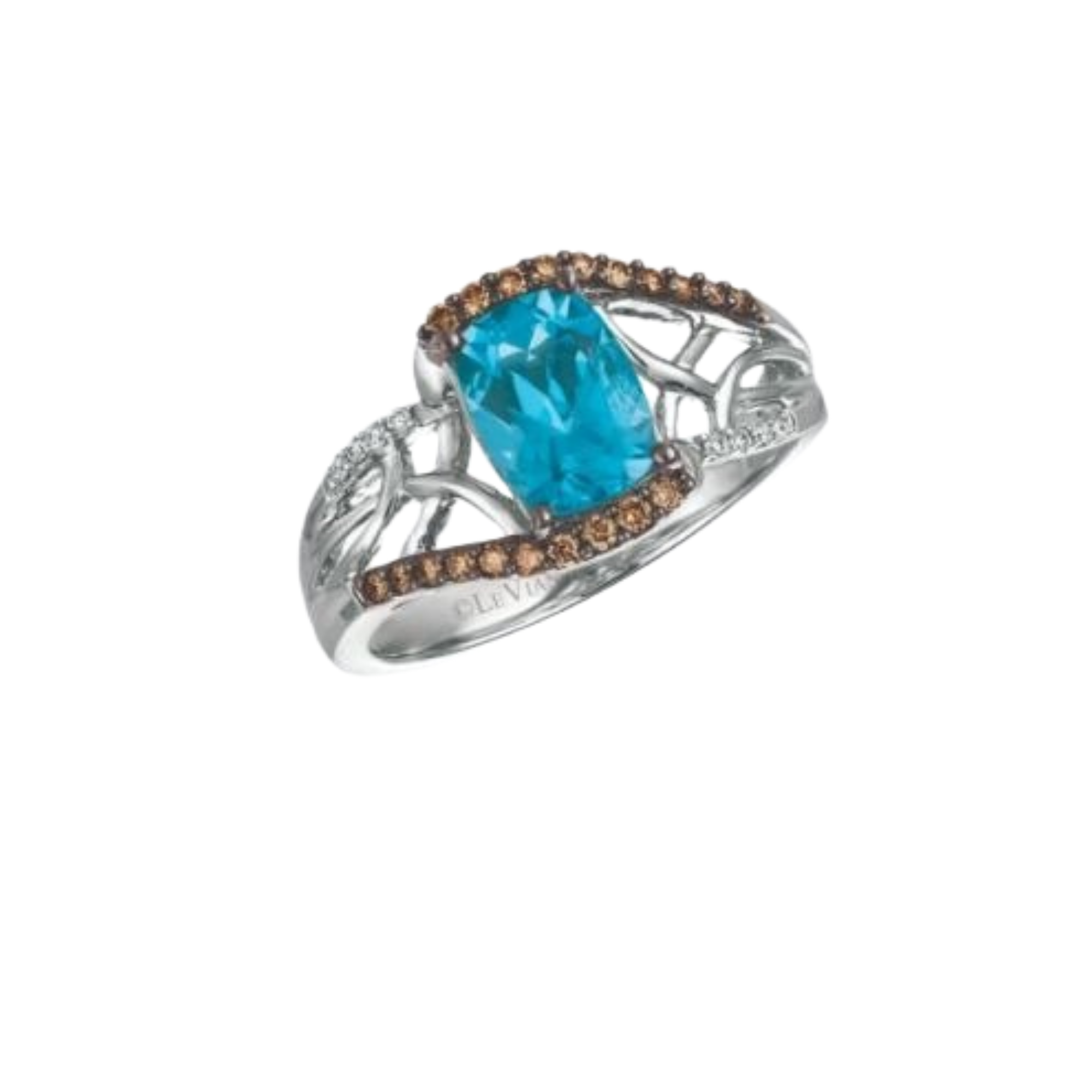 Le Vian 14k white gold and blue topaz “Berrylicious Blues” ring, $849 at Goldsmith Gallery Jewelers