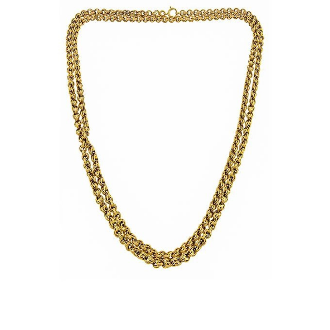 Victorian Fancy Link Chain Necklace, $3,900 at Doyle &amp; Doyle