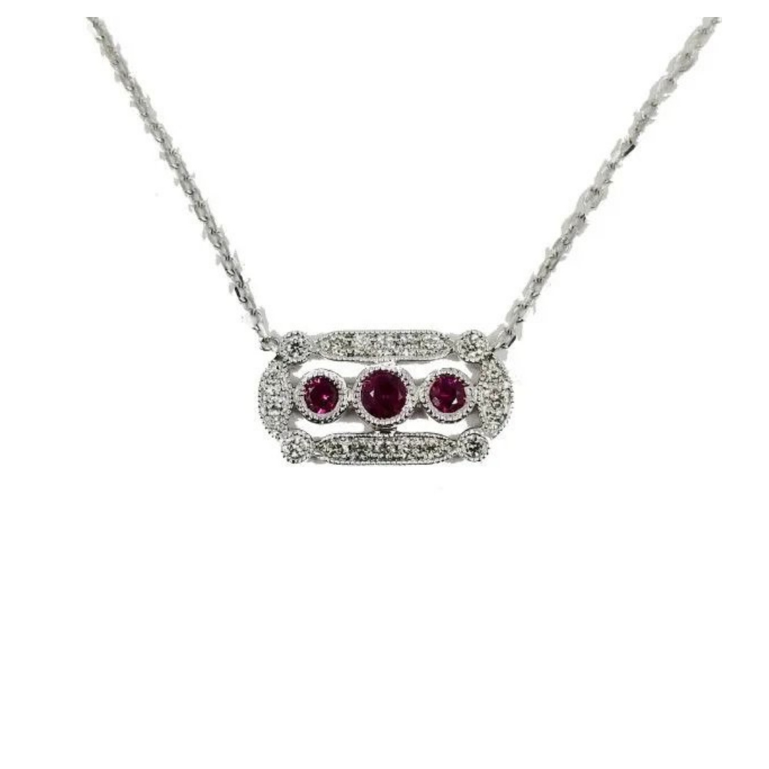 Jae’s Fine Jewelers Vintage Inspired Ruby Necklace, $1,250