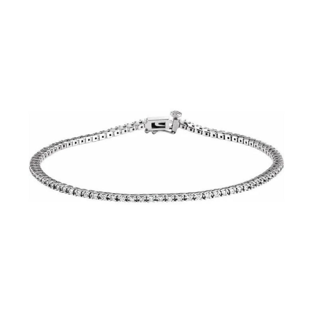The Diamond Room Collection diamond bracelet in 14k white gold, $2,569.01 at The Diamond Room by Spektor
