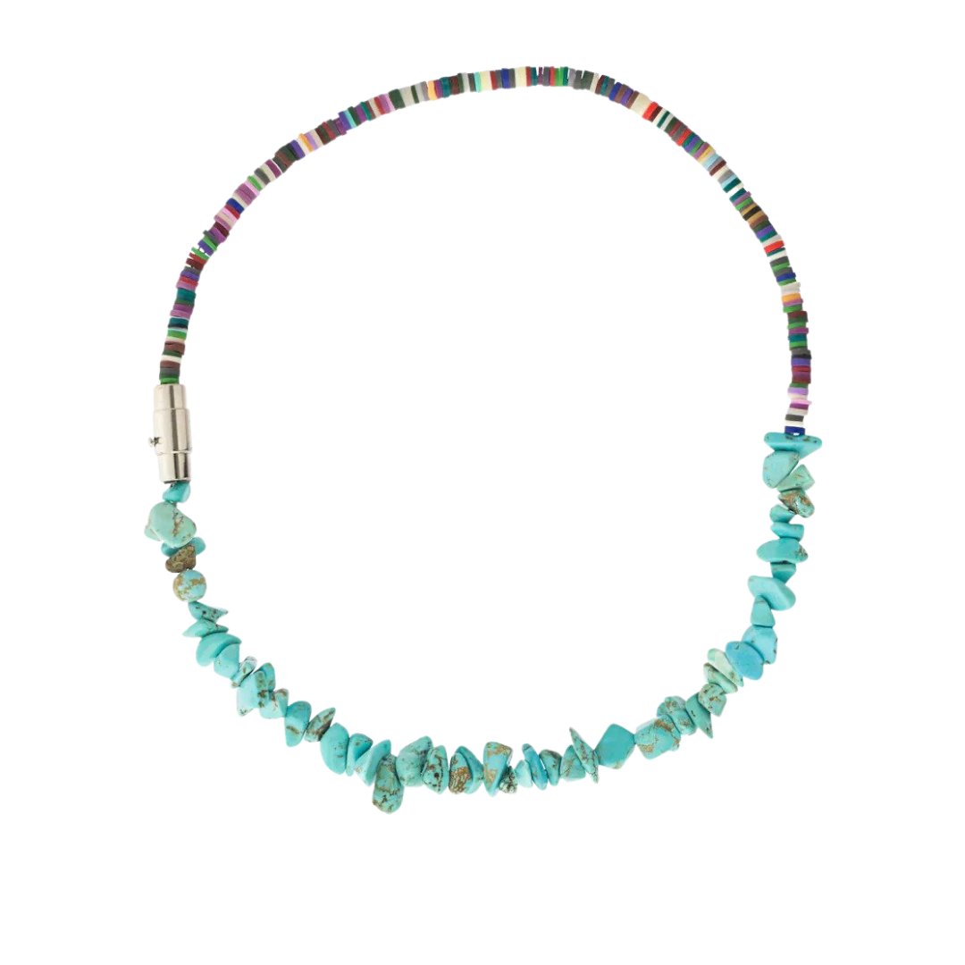 Etro Choker with Turquoise Chips &amp; Beads, $265