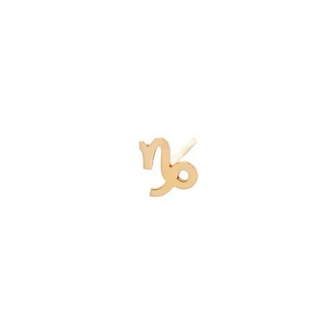 Zoë Chicco Itty Bitty Zodiac stud in 14k yellow gold, $106 for a single at Zoë Chicco