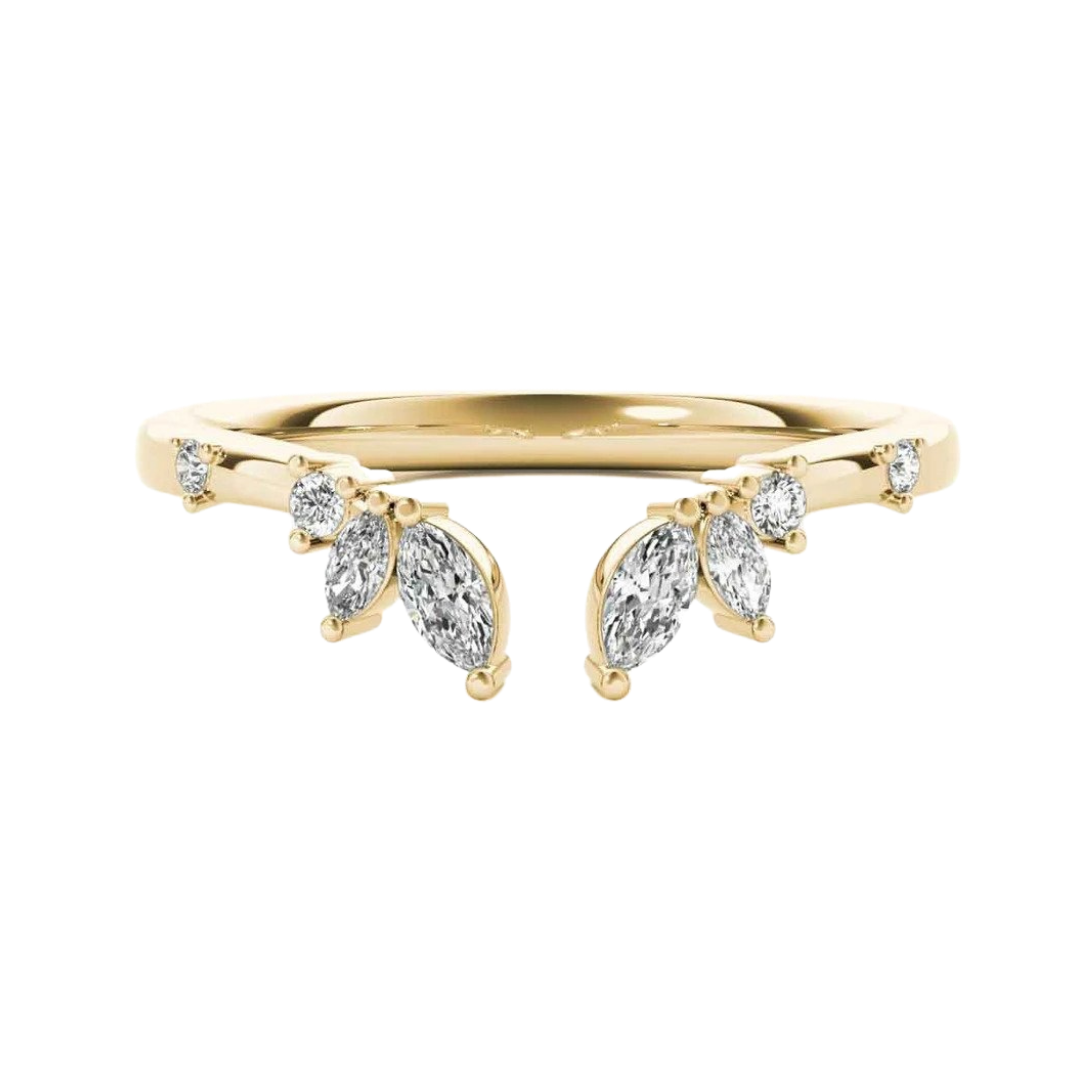 Lisa Robin Claire Marquise Diamond Open Band Ring in 14k Yellow Gold, starting at $995