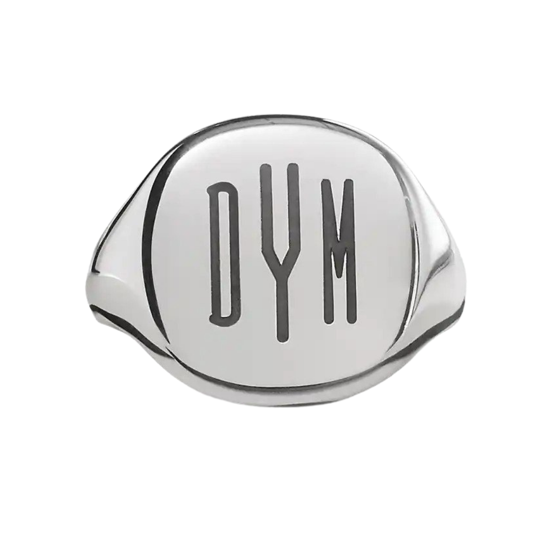 David Yurman Engravable Pinky Ring in Sterling Silver, $375