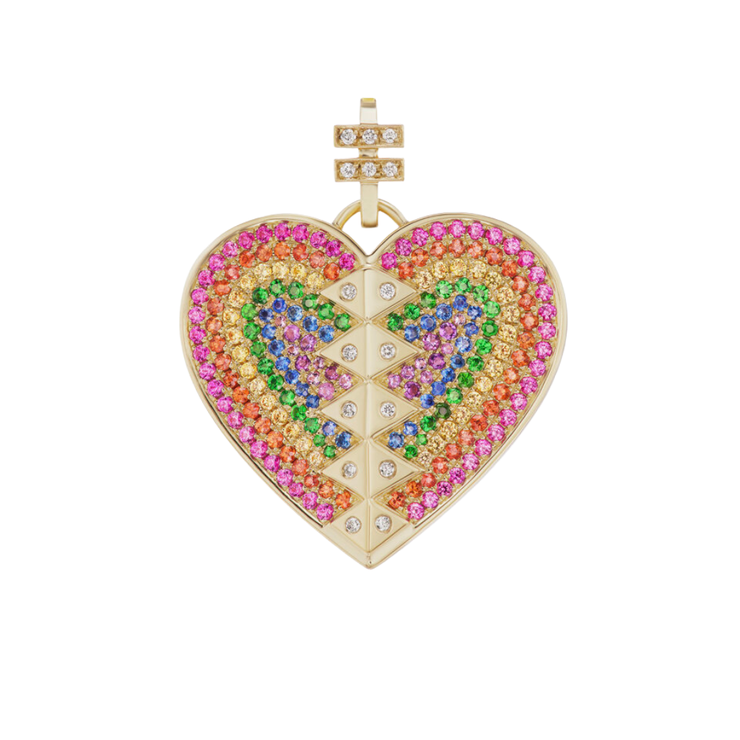 Harwell Godfrey Rainbow Heart to Benefit HRC, $3,500 (pendant only)
