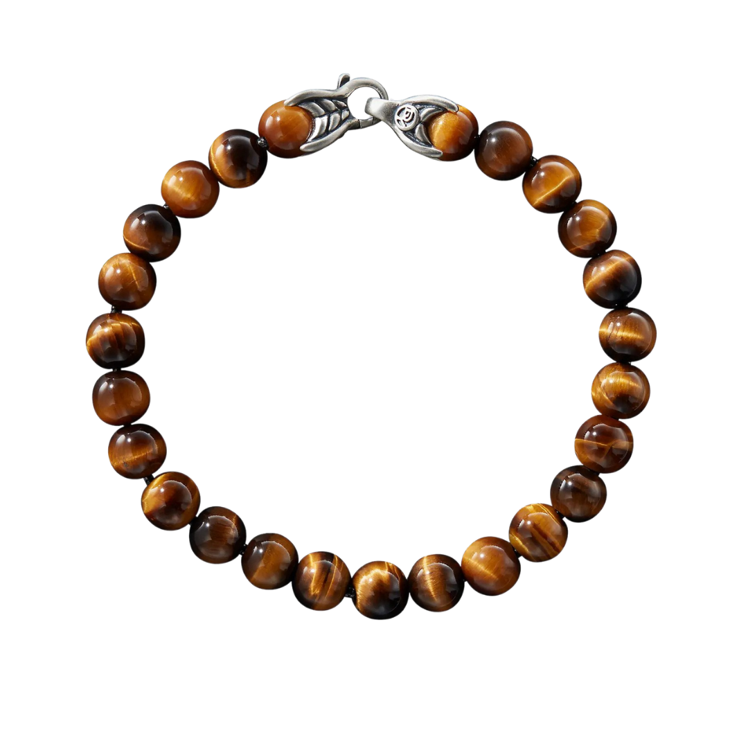 David Yurman Spiritual Beads Tiger's Eye Bracelet, $495