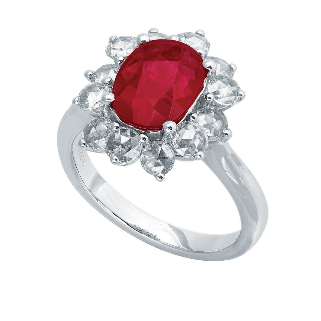 JYE International Ruby and Diamond Ring, $30,500 at Van Atkins Jewelers