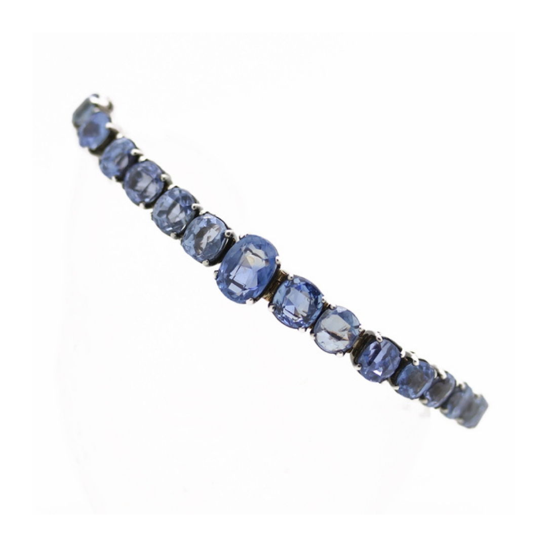 Antique sapphire bracelet, price upon request at Reliable Gold Ltd.