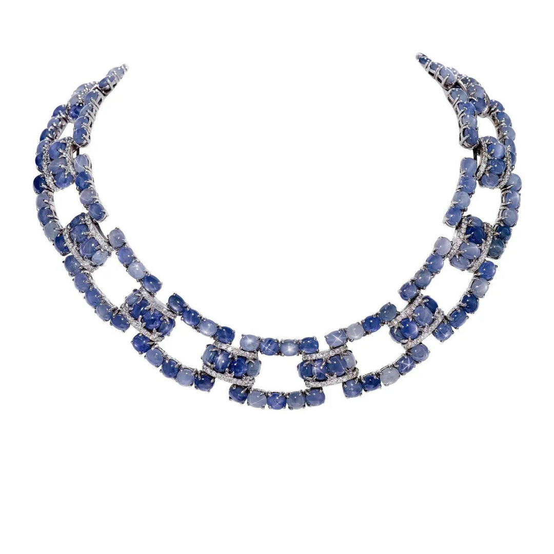 Antique star sapphire and diamond necklace, $98,000 at 1stDibs