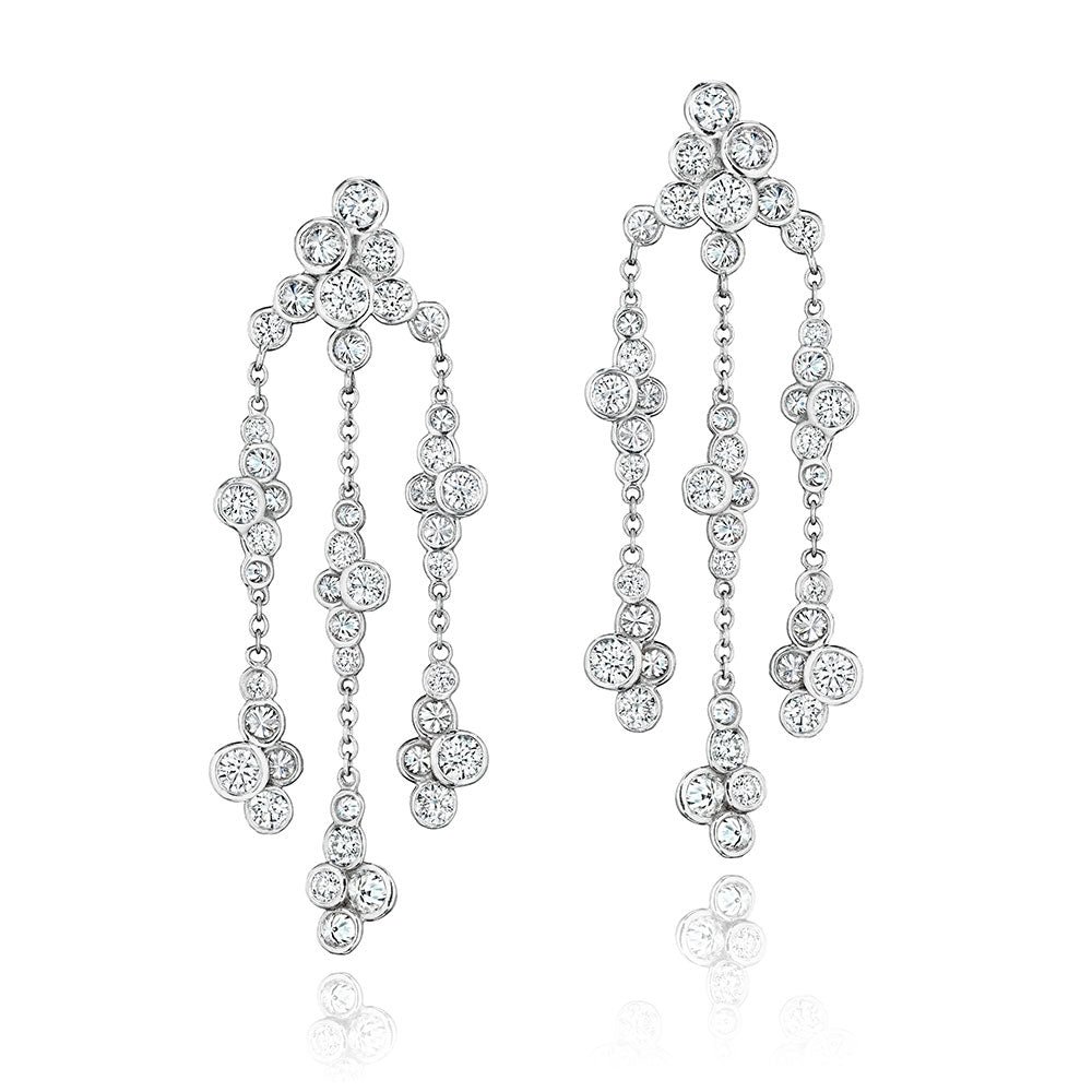 Pirouette Chandelier Earrings, price upon request at Lester Lampert