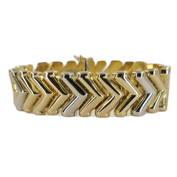 Chevron Link Bracelet, $5,400 at Jae's Fine Jewelers