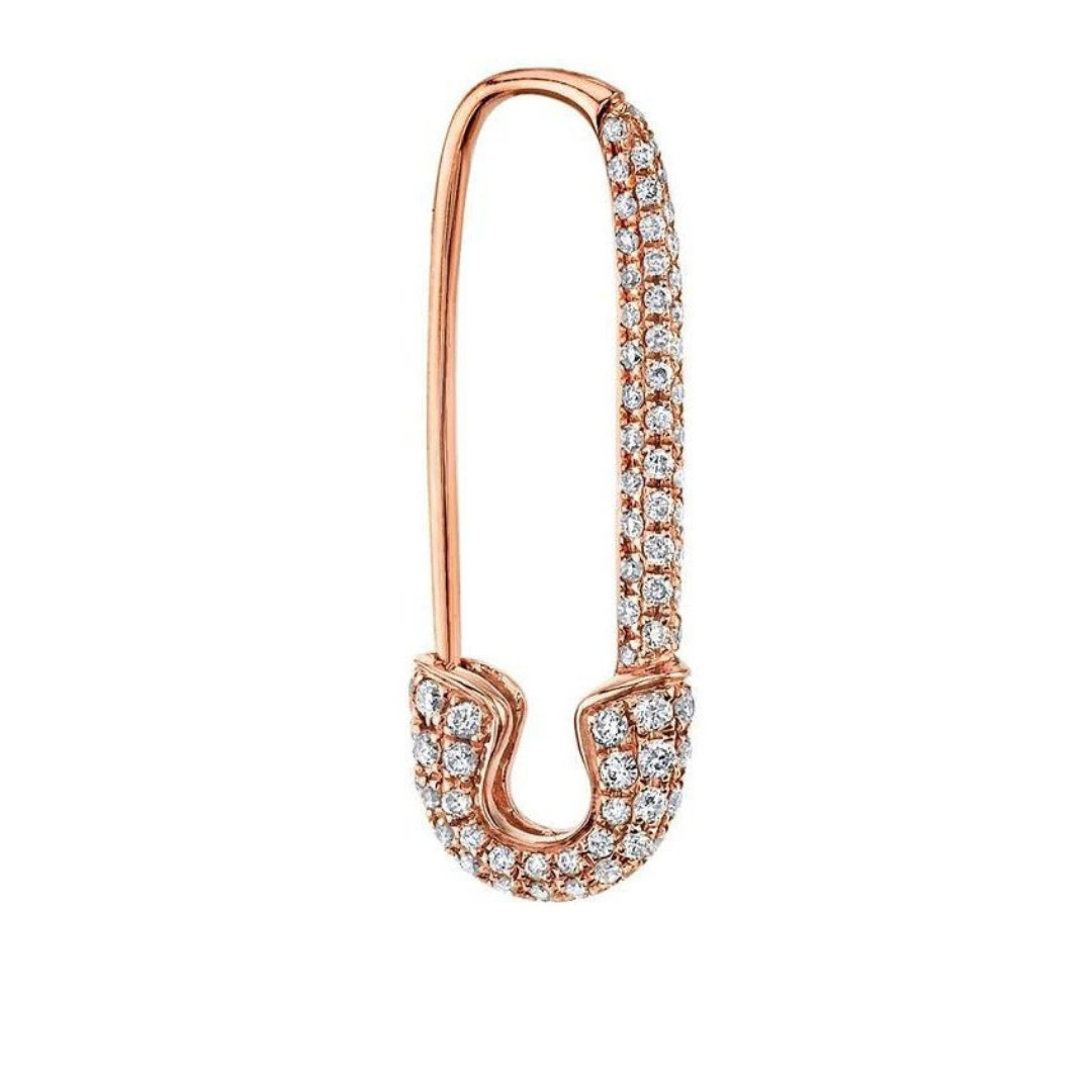 Anita Ko “Safety Pin” earring in 18k gold and diamonds, $2,000 at Anita Ko