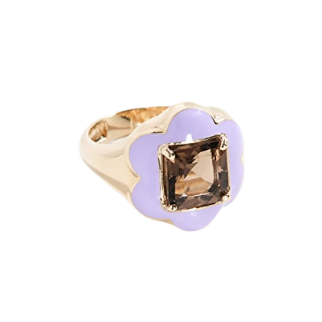 Bea Bongiasca "Give Them Flowers" ring with amethyst, $1,950 at Shopbop