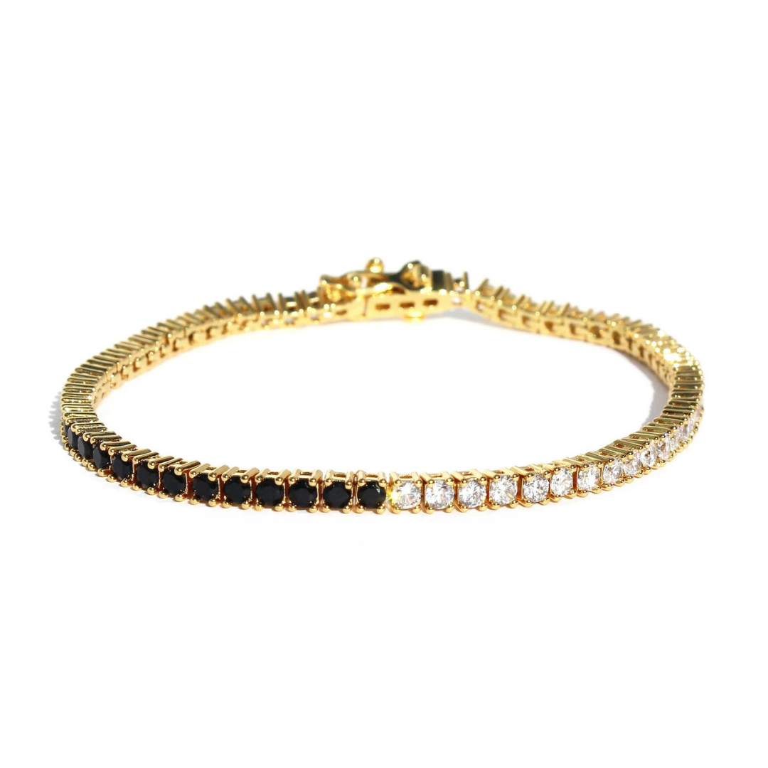 Chérie LA “Black and White CZ” tennis bracelet, $85 at Meet the Jewelers