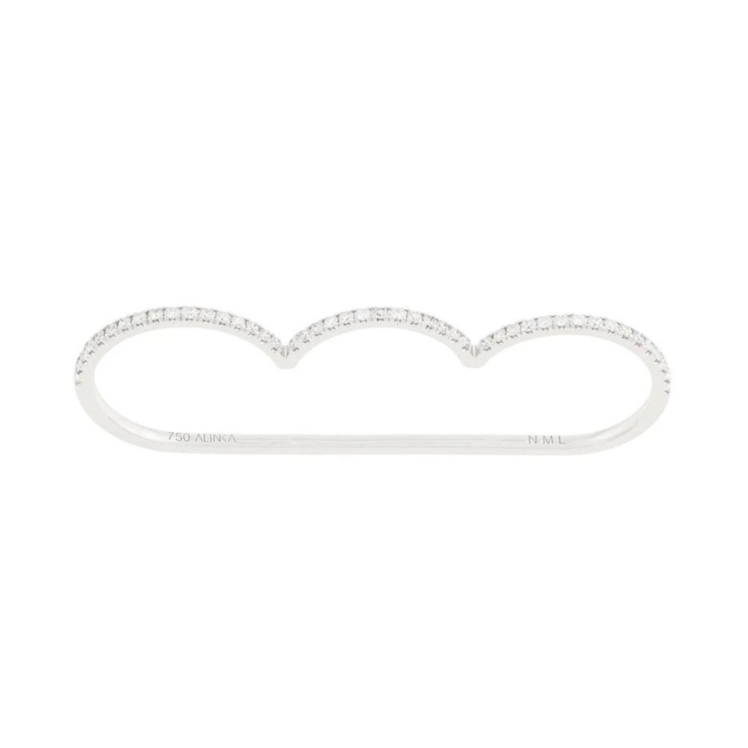 Alinka “Cloud Superfine” ring in 18k white gold with diamonds, $4,333 at Farfetch