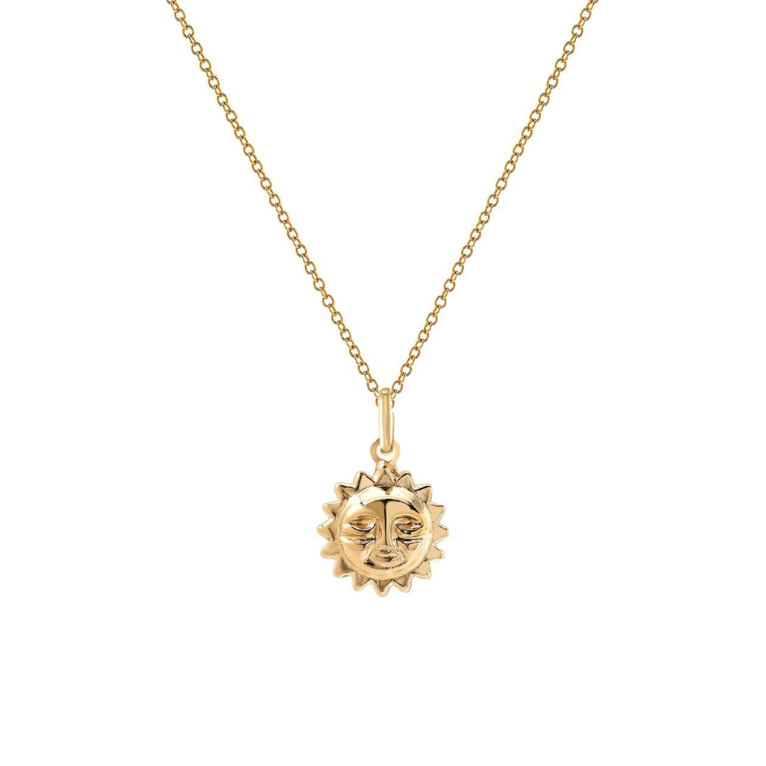 Zoe Lev “Gold Sun” necklace in 14k yellow gold, $290 at Zoe Lev