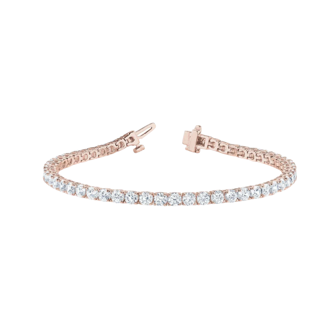 Lisa Robin tennis bracelet in sustainably-sourced 14k rose gold with lab-grown diamonds, $2,995 at Lisa Robin