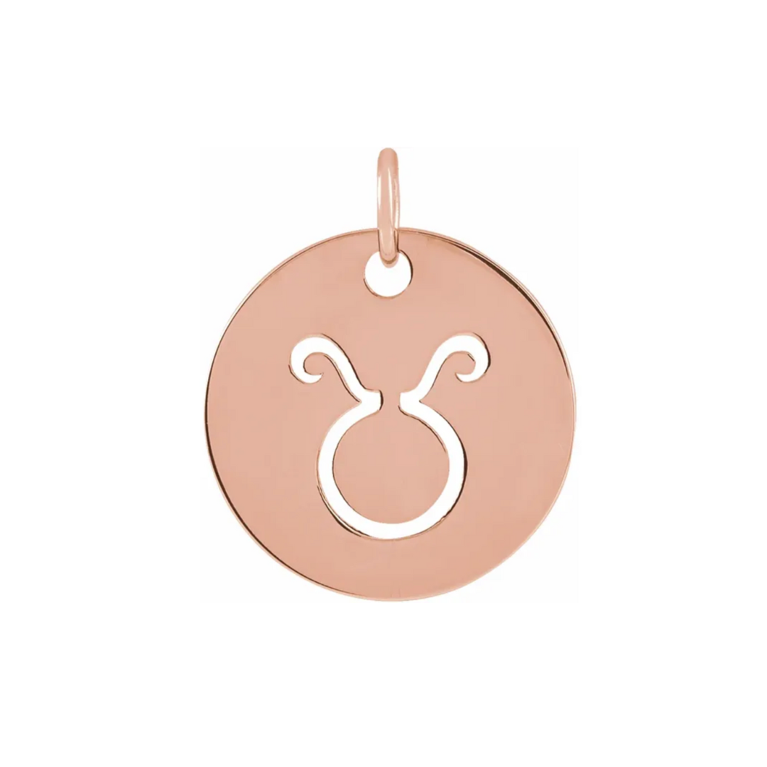 Alter’s Gem Jewelry “Taurus Zodiac” pendant in 14k rose gold, $234 at Alter’s Gem Jewelry