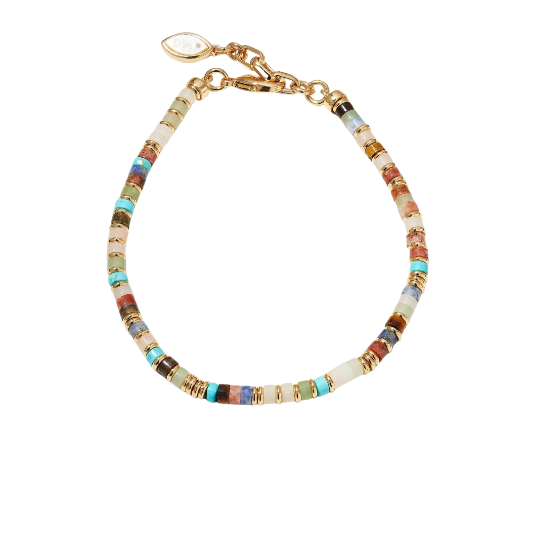 Mignonne Gavigan “Malia” anklet with gemstones, $125 at Bergdorf Goodman