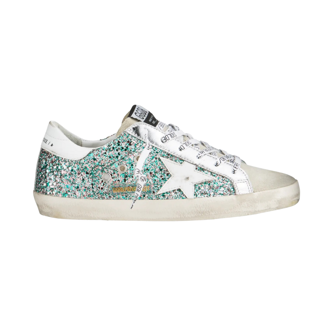 Golden Goose "Super Star Muli Glitter" sneakers, $655 at Neiman Marcus