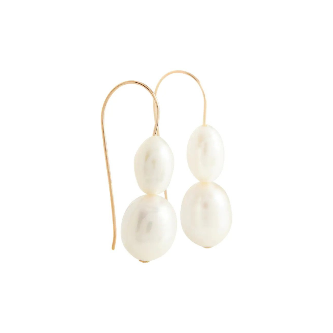Sophie Buhai 14k gold earrings with freshwater pearls, $575 at Mytheresa