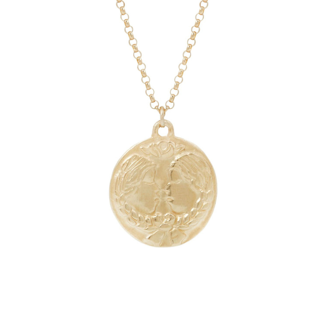 Susan Highsmith zodiac necklace in 14k gold, $1,800 at Esqueleto