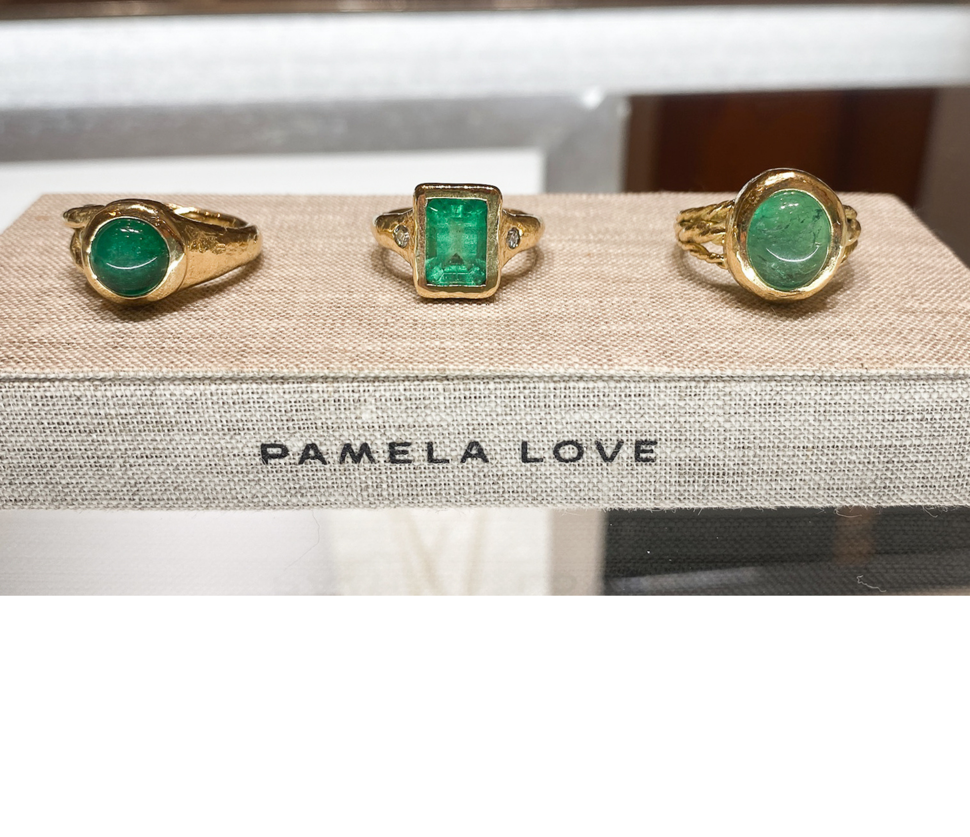Emerald rings coming soon to Muzo/Pamela Love