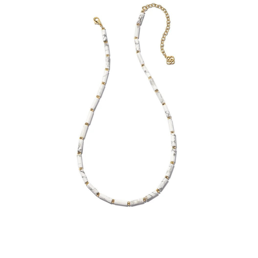 Kendra Scott "Ember Gold Strand" necklace with white howlite, $78.40 (was $98) at Kendra Scott