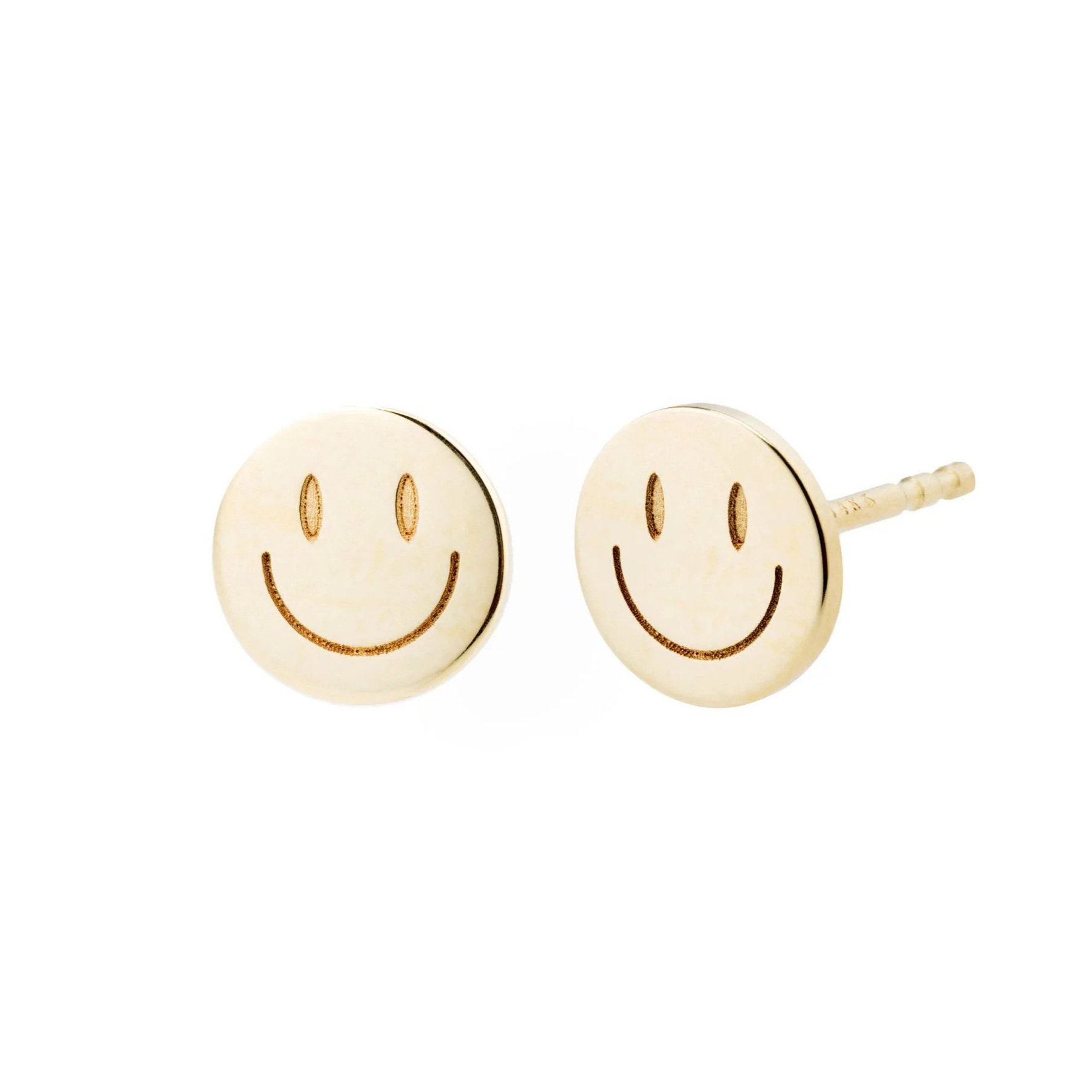 Valerie Madison Fine Jewelry 14K Gold Smiley Studs, $140 at Valerie Madison