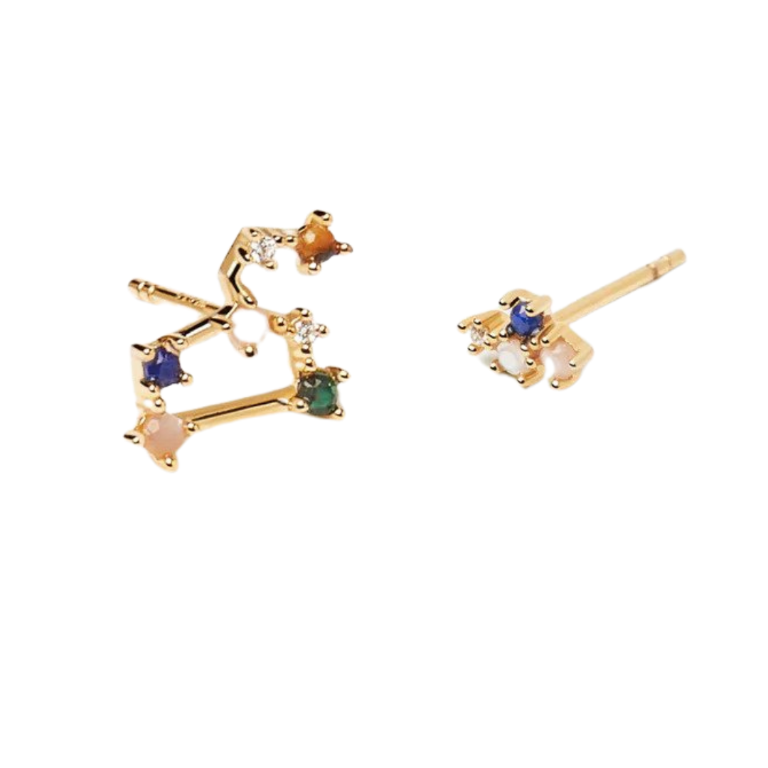 PDPAOLA "Zodiac Constellation" earrings with gemstones, $79 at PDPAOLA