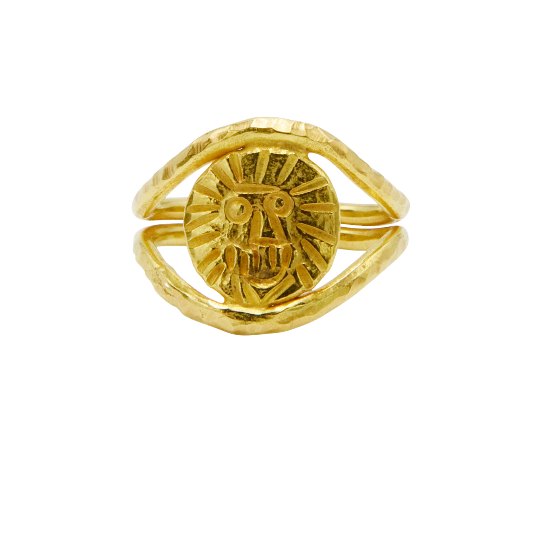 Jean Mahie "Leo Zodiac" ring in 22k yellow gold, $2,675 at Fred Leighton