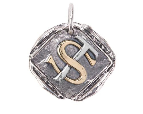 Intertwined Initials Charm - Customized, $108 at Waxing Poetic