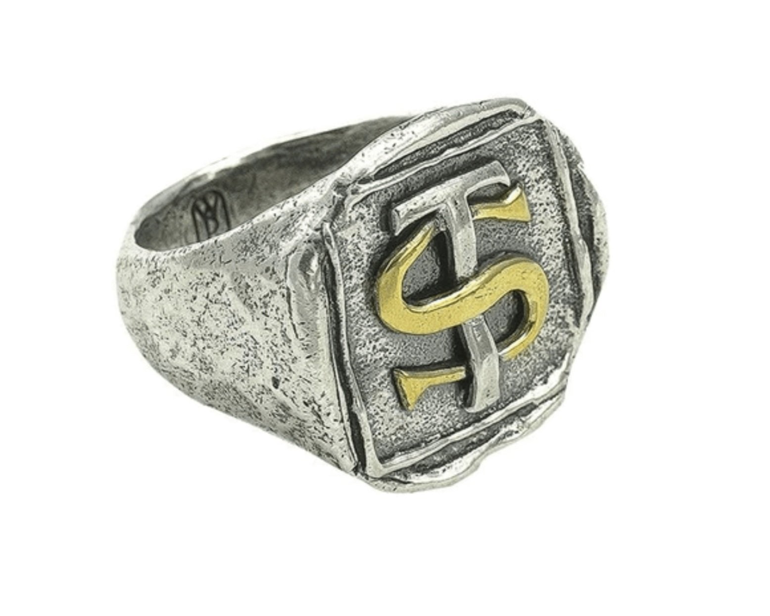 Intertwined Initials Ring - Sterling Silver and Brass, $165 at Waxing Poetic