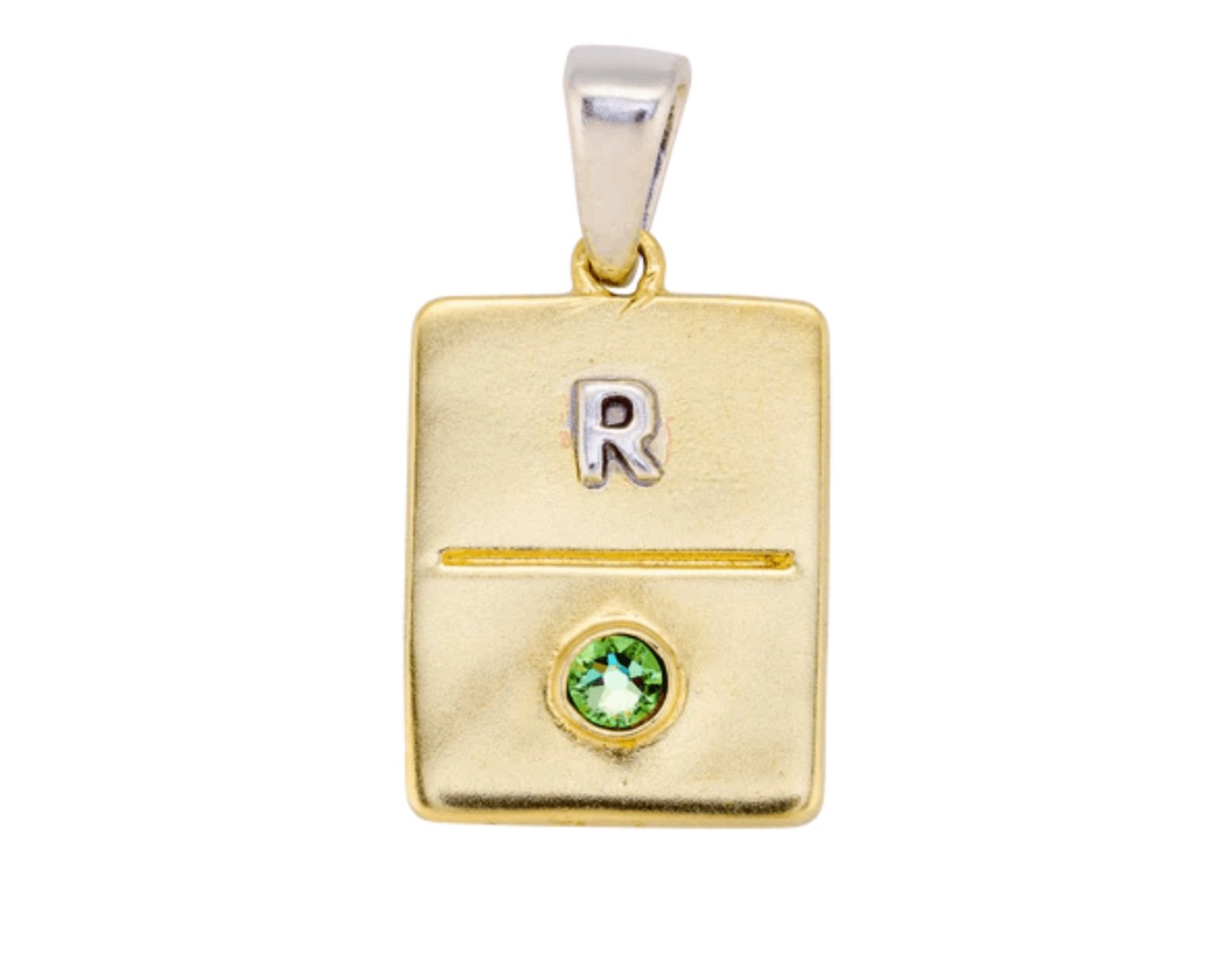 Twofold Tag Birthstone Pendant - August, $66 at Waxing Poetic